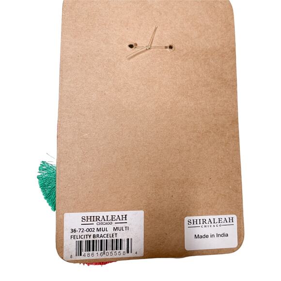 Copied - Shiraleah Felicity Boho Tassel Bracelet Multicolor - Picture 7 of 7